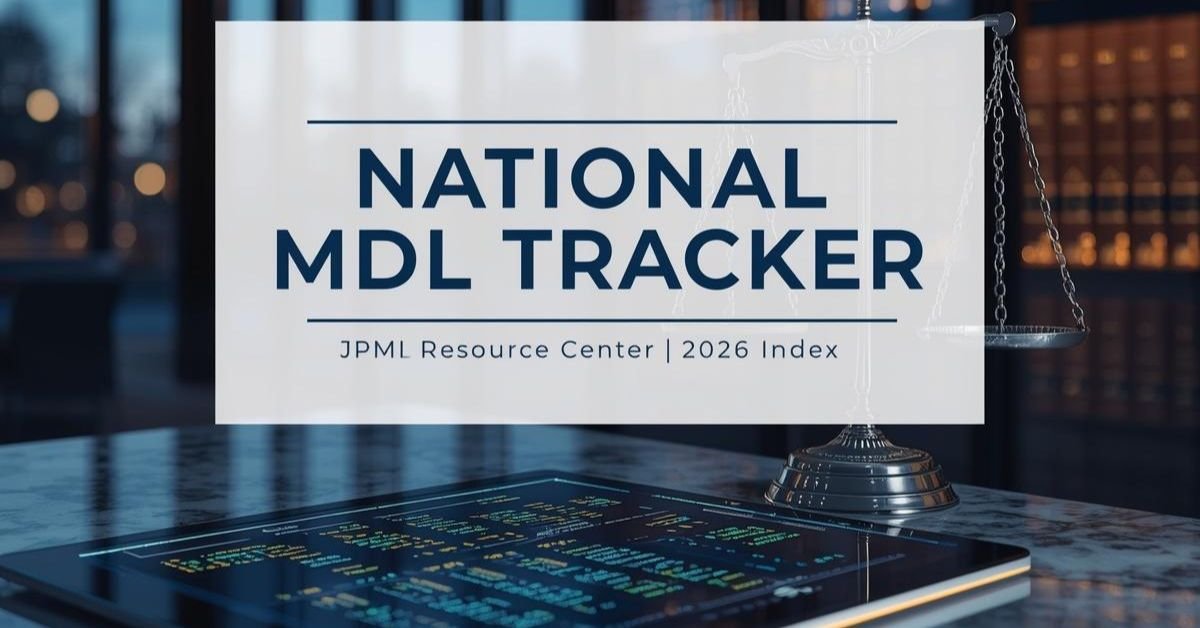 National MDL Tracker & JPML Resource Center | 2026 Federal Index